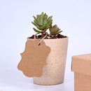 2 Packs Gift Packaging Tag With Twine(100 PCS/Pack Black)