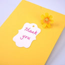 2 Packs Gift Packaging Tag With Twine(100 PCS/Pack Black)
