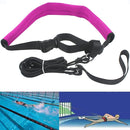 Swimming Resistance Strength Training Equipment Elastic Rope Swimming Training Belt Set(Rose)