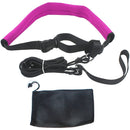Swimming Resistance Strength Training Equipment Elastic Rope Swimming Training Belt Set(Rose)