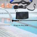 Swimming Resistance Strength Training Equipment Elastic Rope Swimming Training Belt Set(Rose)