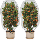 2 PCS Plant Insect Cover Net With Drawstring Greenhouse Fruit Tree Bird Cover, Specification: 1x1.4m(White)