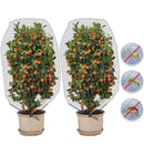 2 PCS Plant Insect Cover Net With Drawstring Greenhouse Fruit Tree Bird Cover, Specification: 1x1.5m(White)