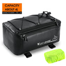 WEST BIKING Electric Bike Back Seat Driving Bag Mountain Bike Riding Waterproof Storage Bag(Black)