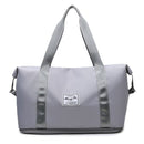 Travel Bag Large Capacity One-Shoulder Handbag Sports Gym Bag Dry And Wet Separation Duffel Bag(Grey)