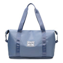 Travel Bag Large Capacity One-Shoulder Handbag Sports Gym Bag Dry And Wet Separation Duffel Bag(Mist Blue)