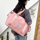 Travel Bag Large Capacity One-Shoulder Handbag Sports Gym Bag Dry And Wet Separation Duffel Bag(Grape Purple)