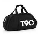 Fitness Sports Travel Bag Men And Women The Same Large-Capacity Backpack Hand-Held Shoulder Bag With Independent Shoe Position, Colour: Black