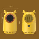 xl-001 Home Heater Mini Desktop Hot Air Blower, EN Plug(Yellow)