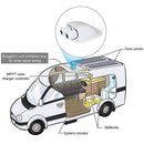 Solar Photovoltaic Plastic Bracket ABS Photovoltaic Car Roof Waterproof Junction Box(White)
