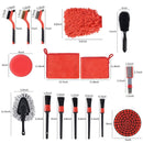 19 in 1 Car Wash Cleaning Brush Electric Drill Brush Head Cleaning Brush Tire Cleaning Brush