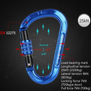 XINDA XD-8123N Outdoor Climbing Equipment Fast Hanging Buckle Carabiner Pear Main Lock HMS Safety Buckle(Blue)