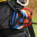 XINDA XD-8123N Outdoor Climbing Equipment Fast Hanging Buckle Carabiner Pear Main Lock HMS Safety Buckle(Silver)