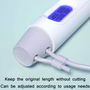 Fitness Smart Counting Slub Wire Skipping Rope Dual Purpose Corded / Cordless Jump Rope(White Gray)