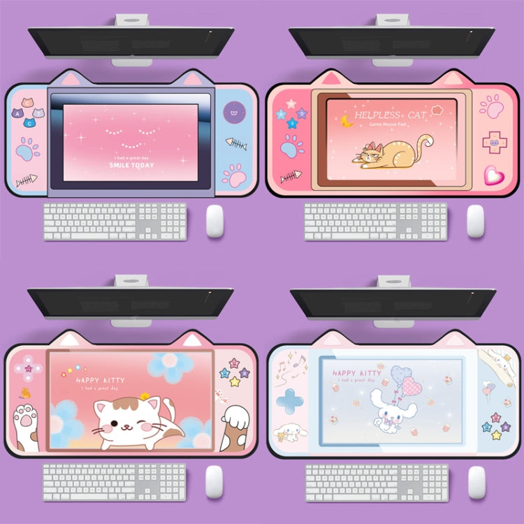 400 x 800 x 3mm Cute Cat Ear Computer Keyboard Desk Pad Mouse Pad(3)