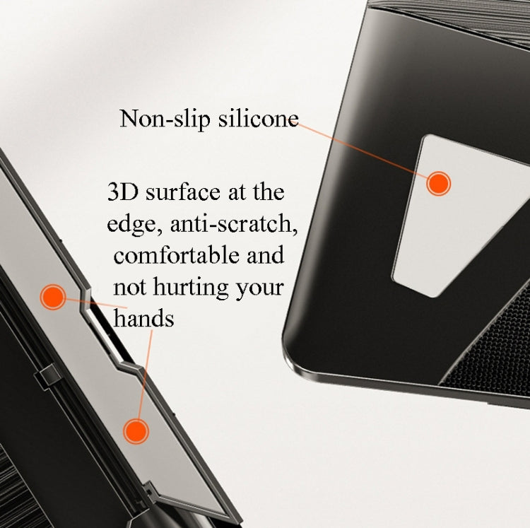 N5 Laptop Stand Portable Double-Layer Multi-Gear Adjustment Heightening Folding Plastic Heat Dissipation Bracket(Elegant Black)