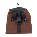Fruit Picking Storage Bag Outdoor Folding Small Waist Bag(Brown)