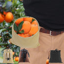 Fruit Picking Storage Bag Outdoor Folding Small Waist Bag(Khaki)