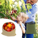 Fruit Picking Storage Bag Outdoor Folding Small Waist Bag(Black)