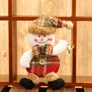 2PCS Christmas Home Decor Hanging Onaments Dolls Christmas Tree Decorations(Snowman)