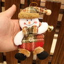 2PCS Christmas Home Decor Hanging Onaments Dolls Christmas Tree Decorations(Snowman)