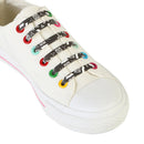 Lazy Non-Tying Silicone Elastic Colored Shoelaces(Color 9)