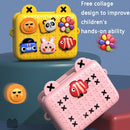 DIY Cute Cartoon Waterproof Kids Messenger Bag(Red)