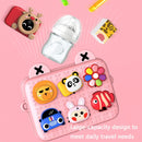 DIY Cute Cartoon Waterproof Kids Messenger Bag(Red)