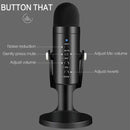 JD-900 USB Condenser Microphone With Monitor(Black And Black Net)