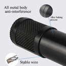 BM800 Condenser Microphone Set With USB Sound Card(Black And Golden Net)