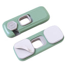 4 PCS Children Anti-pinch Hand-opening Door Safety Lock(Green)