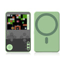 K10 2.4 inch Screen Ultra-Thin Card Magnetic Retro Handheld Game Console Built-in 500 Games(Green)