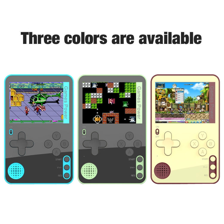 K10 2.4 inch Screen Ultra-Thin Card Magnetic Retro Handheld Game Console Built-in 500 Games(Green)