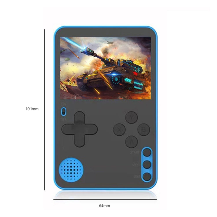 K10 2.4 inch Screen Ultra-Thin Card Magnetic Retro Handheld Game Console Built-in 500 Games(Red)
