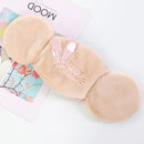 2 PCS 2 in 1 Autumn Winter Ladies Embroidery Faux Rabbit Fur Warm Mask Earmuffs(Rabbit Ear Khaki)