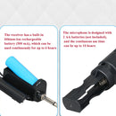 Q7 1 To 2 Wireless Microphones With Wireless Receiver/LED Display(Black)