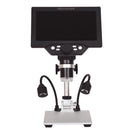 G1200D 7 Inch LCD Screen 1200X Portable Electronic Digital Desktop Stand Microscope(US Plug Without Battery)