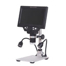 G1200D 7 Inch LCD Screen 1200X Portable Electronic Digital Desktop Stand Microscope(AU Plug Without Battery)