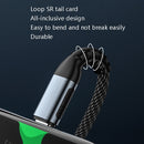 1m 100W PD Fast Charge Type-C Male to Male Data Sync Charging Braided Cable, Length: