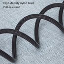 4 PCS 2.4A USB-C / Type-C to USB Braided Fast Charging Sync Data Cable, Length: 2m (Black)