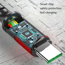 3 in 1 USB to Dual Type-C + Micro USB Quick Charging Sync Data Cable, Output: 3A (Gold)