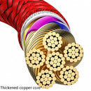 3 in 1 USB to Dual Type-C + Micro USB Quick Charging Sync Data Cable, Output: 3A (Gold)