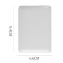 2 PCS Notebook Portable Mirror Desktop Single-sided Mirror(White)