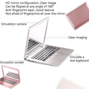 2 PCS Notebook Portable Mirror Desktop Single-sided Mirror(Rose Gold)