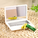 2 PCS Notebook Portable Mirror Desktop Single-sided Mirror(Rose Gold)