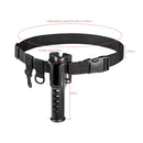 Fishing Rod Waist Belt Rod Holder Fishing Rod Waist Support(28157-B Black)