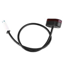 For Xiaomi Mijia M365 Scooter Rear Fending Plate Tail Light Brake Light With Cable & Chip(Black)
