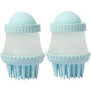 2 PCS 92645 Pet Supplies Round Dog Bathing Massage Brush(Mint Green)