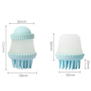 2 PCS 92645 Pet Supplies Round Dog Bathing Massage Brush(Mint Green)