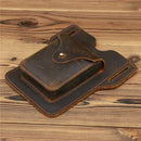 0774 Men Outdoor Multi-Function Mobile Phone Belt Hanging Waist Bag(Dark Brown)